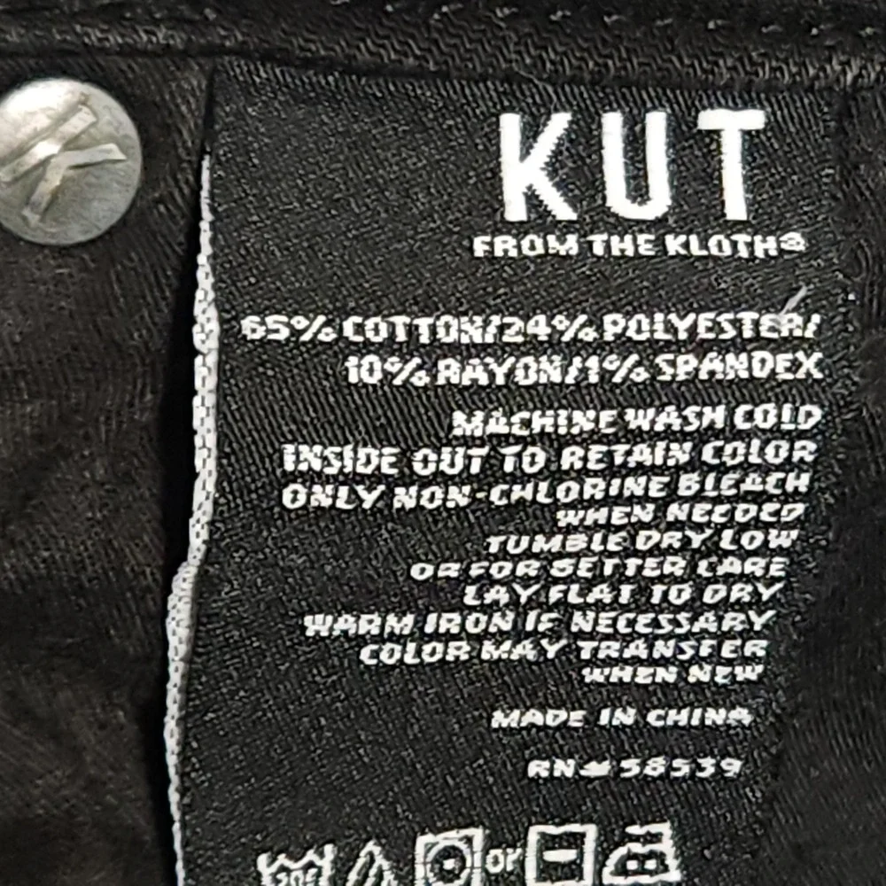 KUT from the Kloth Reese‎ Jeans Women's 00 26x26.5 Mid Rise Button Fly Raw Hem